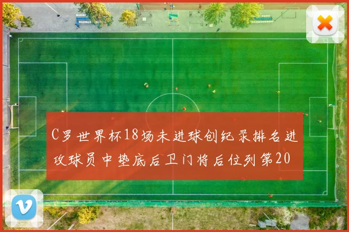 C罗世界杯18场未进球创纪录排名进攻球员中垫底后卫门将后位列第20